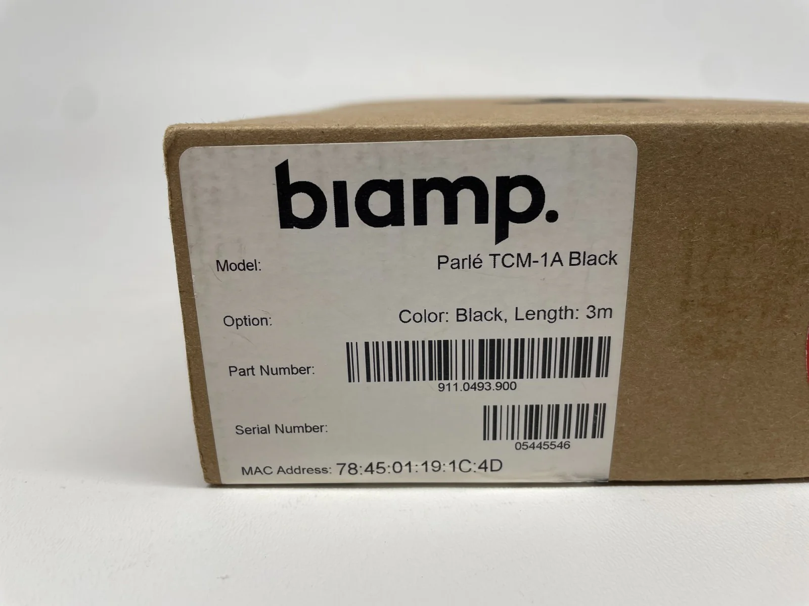 Biamp Parle TCM-1A AVB Beamtracking Ceiling Pendant Microphone 911.0493.900 - Image 2