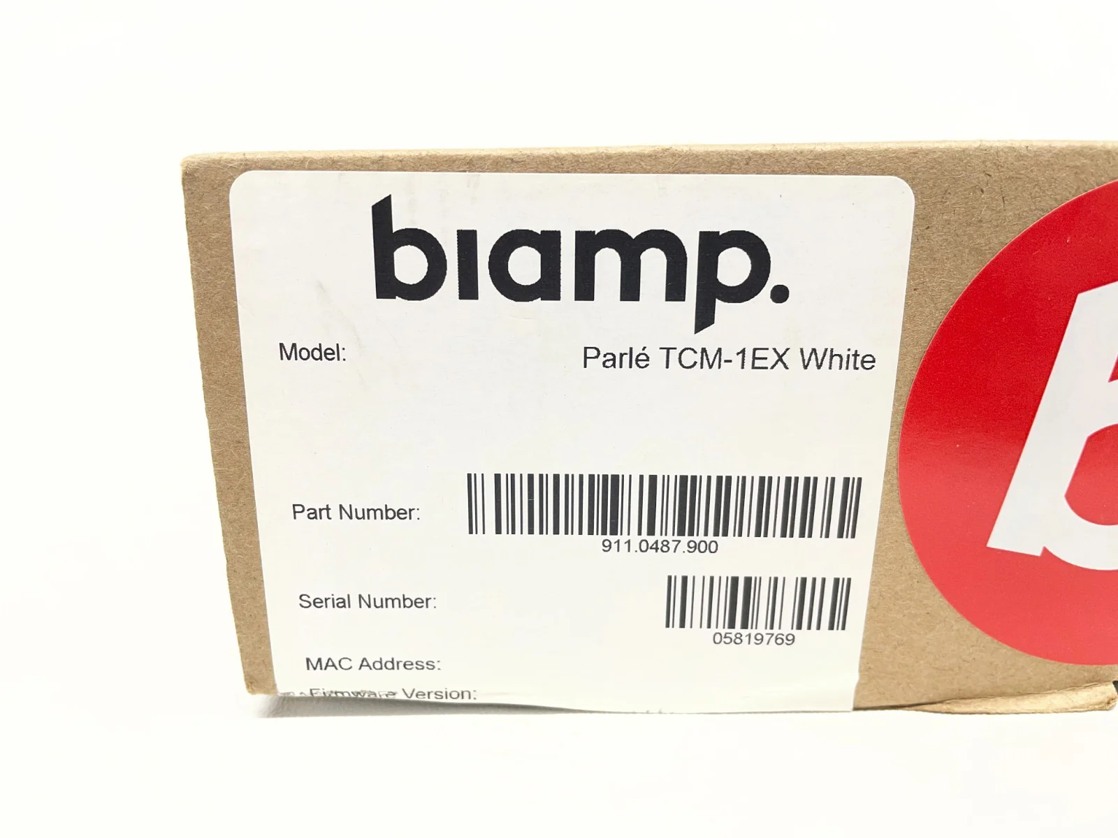Biamp Parle TCM-1EX White Expansion AVB Ceiling Pendant Microphone 911.0487.900 - Image 3
