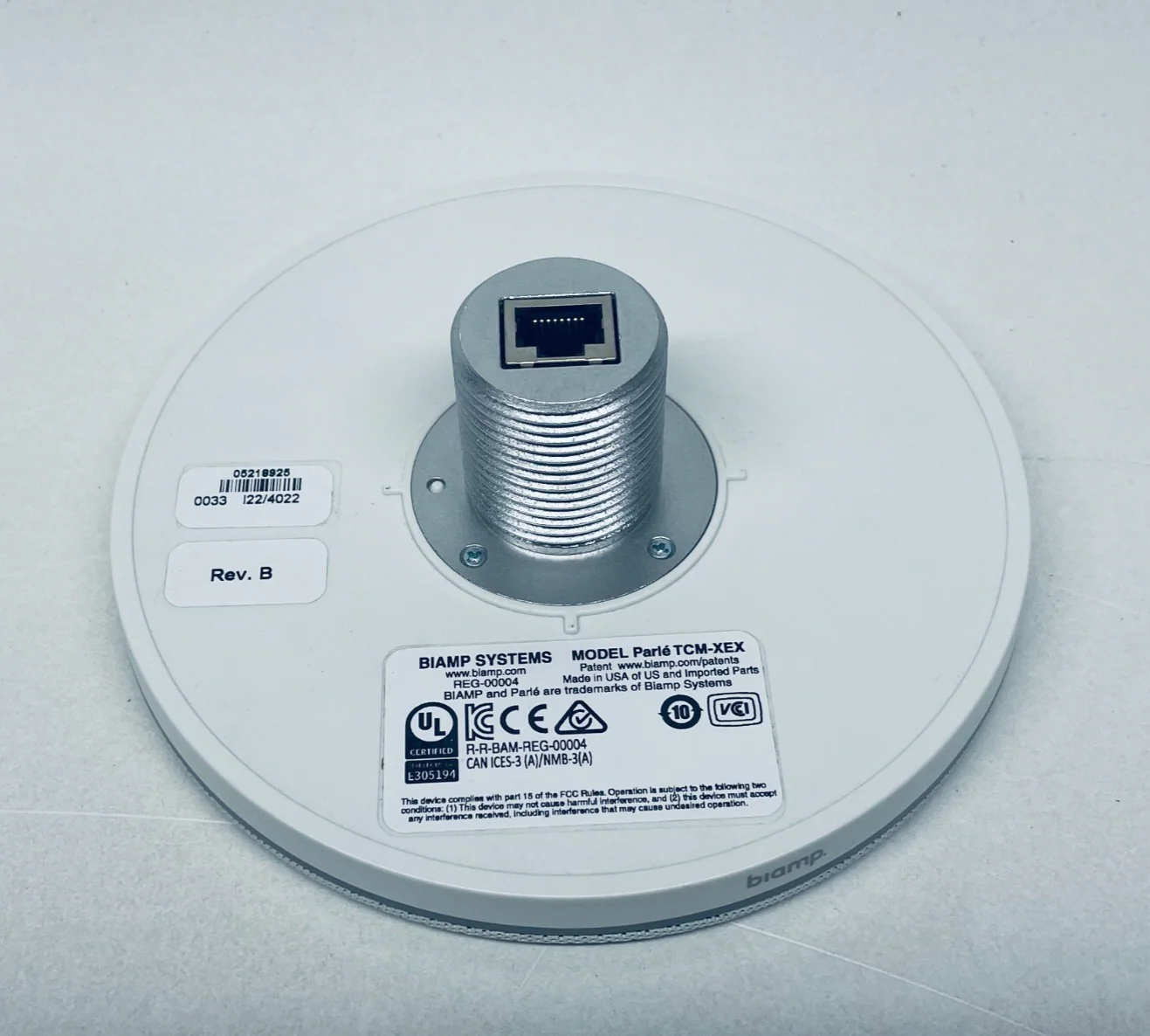 Biamp Parlé TCM-XEX Expansion AVB Beamtracking, Ceiling Microphone Unit Only - Image 2