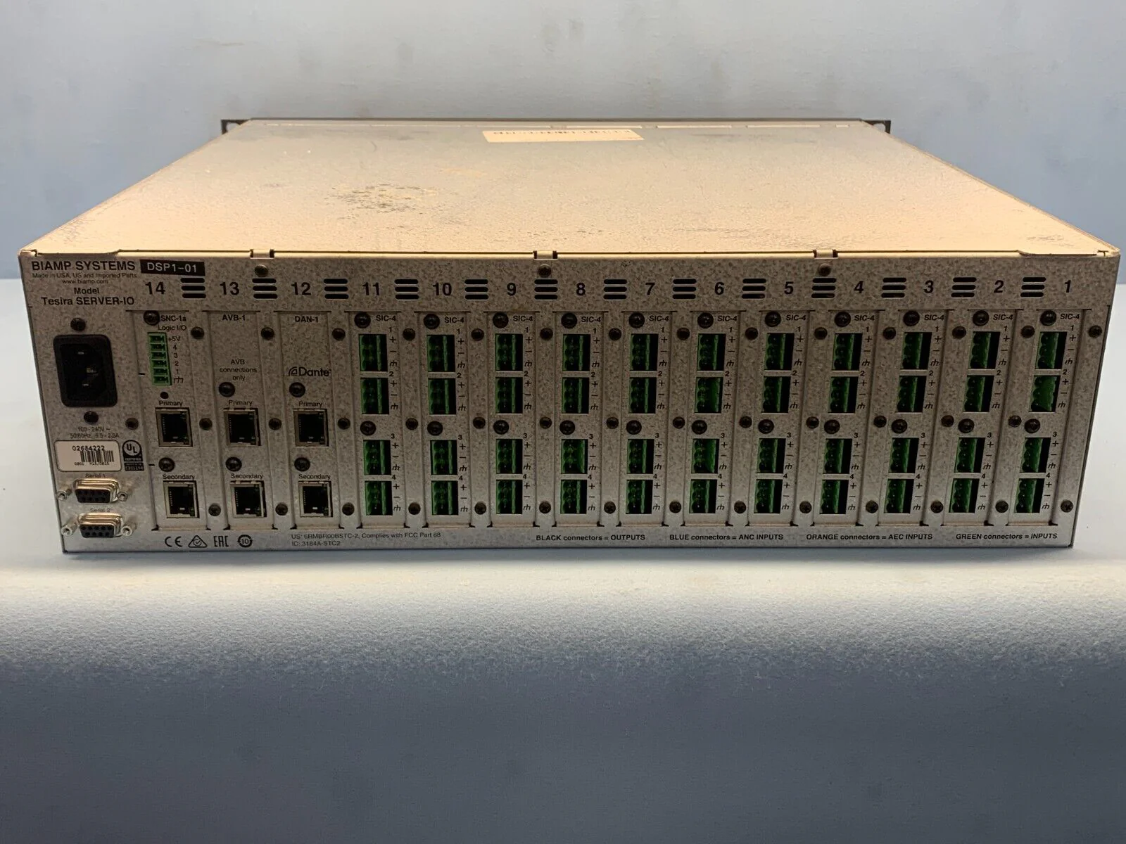 Biamp Systems Tesira SERVER-IO Digital Network Server/Signal Processor w/ Dante - Image 3