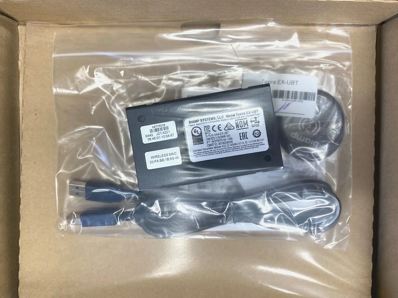 Biamp Tesira EX-UBT AVB/USB Expander (P/N: 911.0443.900) - Image 2
