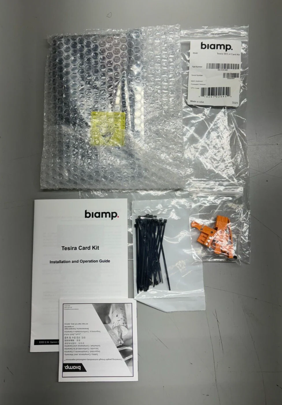 Biamp Tesira SEC-4 Card Kit 4-Channel Mic/Line Modular Input w/ AEC 909.0329.90 - Image 3