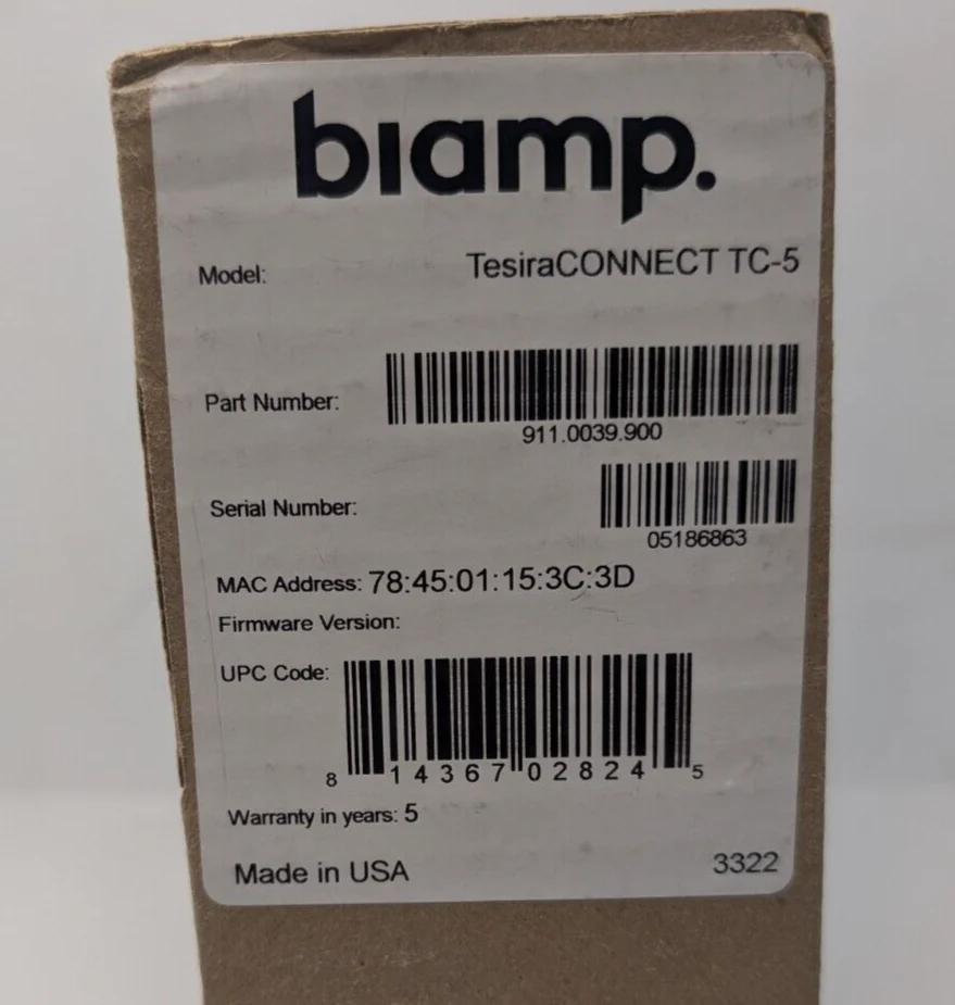 Biamp TesiraCONNECT TC-5 - Image 3