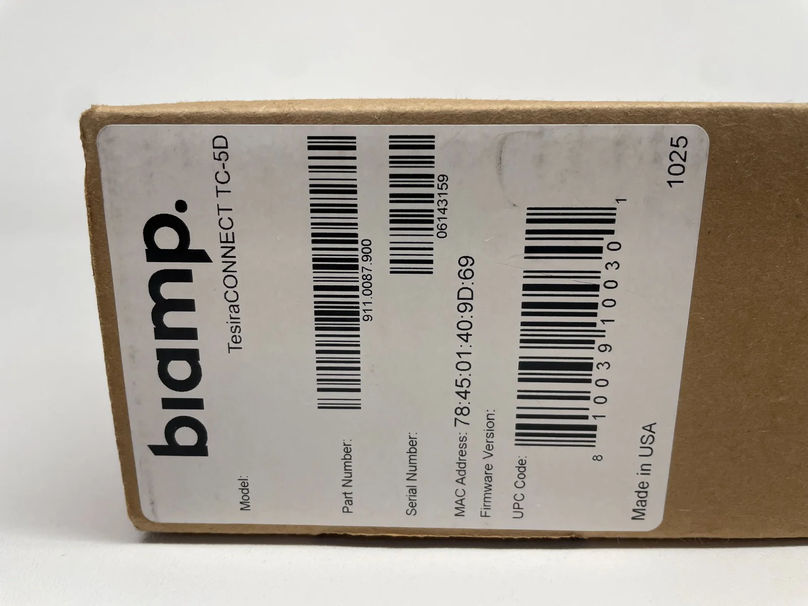 Biamp TesiraCONNECT TC-5D 5-Port AVB PoE+ Network Device (911.0087.900) - Image 2