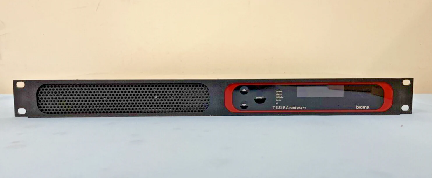 Biamp TesiraFORTE DAN VT Digital Audio Server Fixed I/O DSP Signal Processor - Image 2