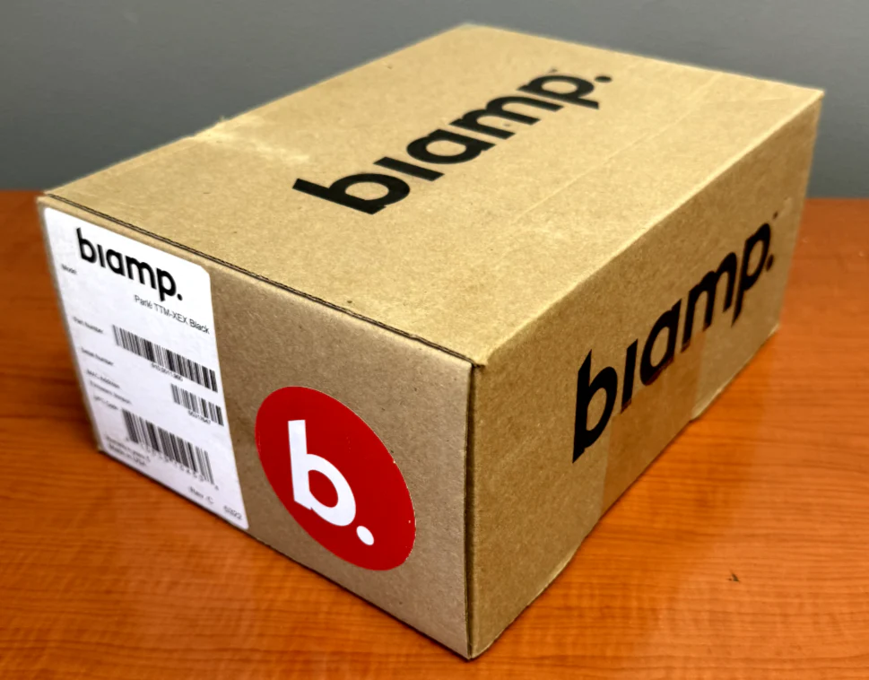Biamp TTM-XEX Black Expansion AVB Beamtracking Microphone (P/N: 911.0502.900)