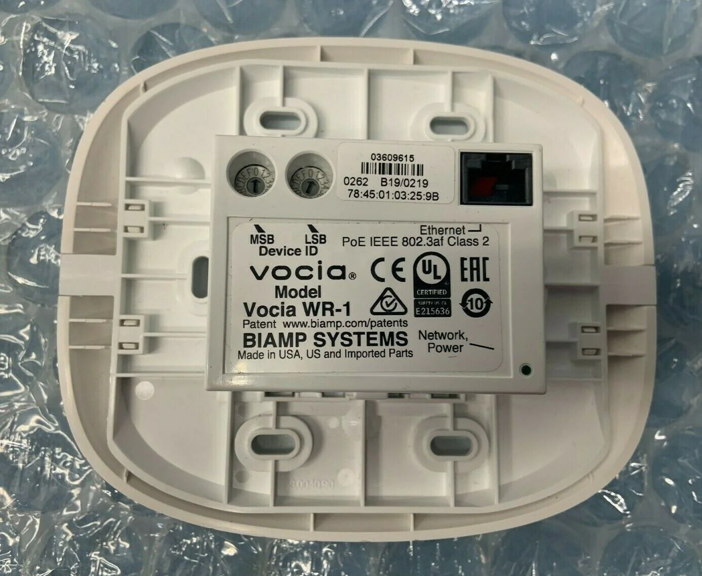 Biamp Vocia WR-1 Networked Wall Remote - 909.0262.900 - Image 3
