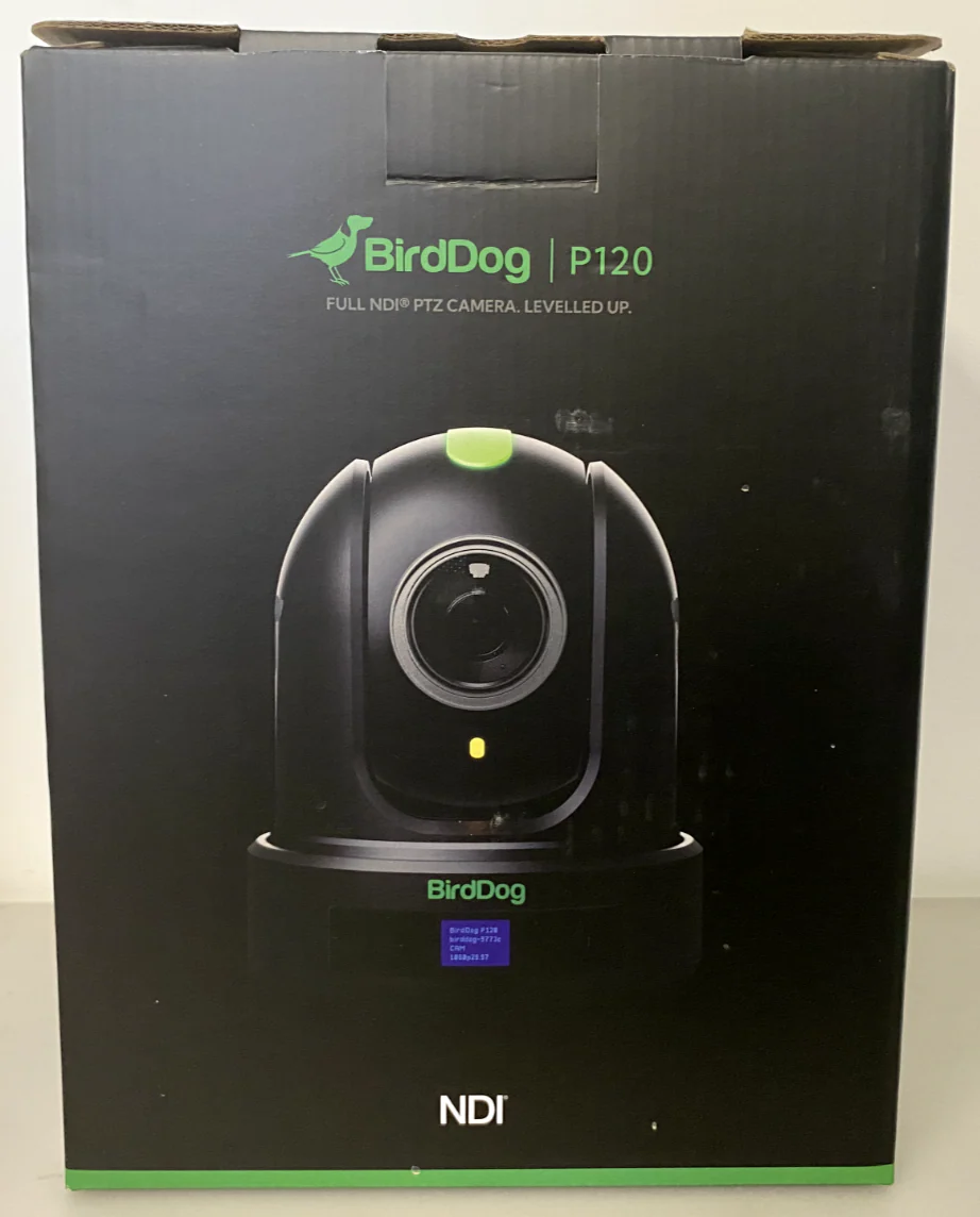 BirdDog NDI PTZ Camera DC12V 2A / EYES P120 Black (P/N: 2105E002) - Image 2