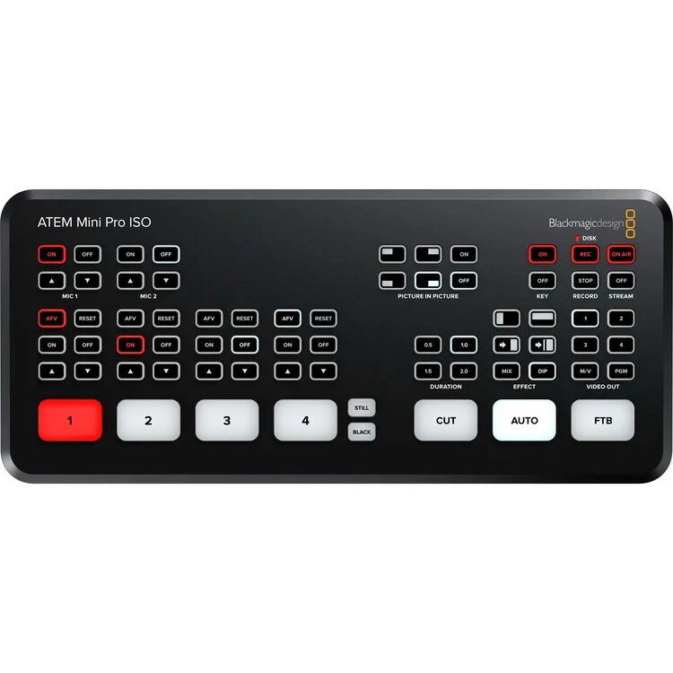 Blackmagic Design ATEM Mini Pro ISO HDMI Live Stream Video Production Switcher - Image 5