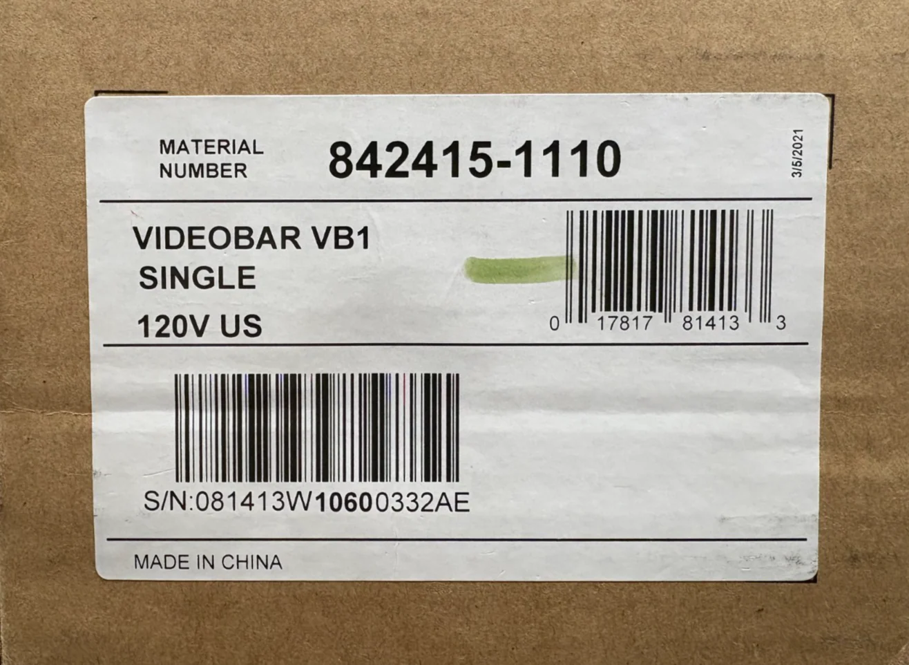 Bose Videobar VB1 Video Soundbar (P/N: 842415-1110)