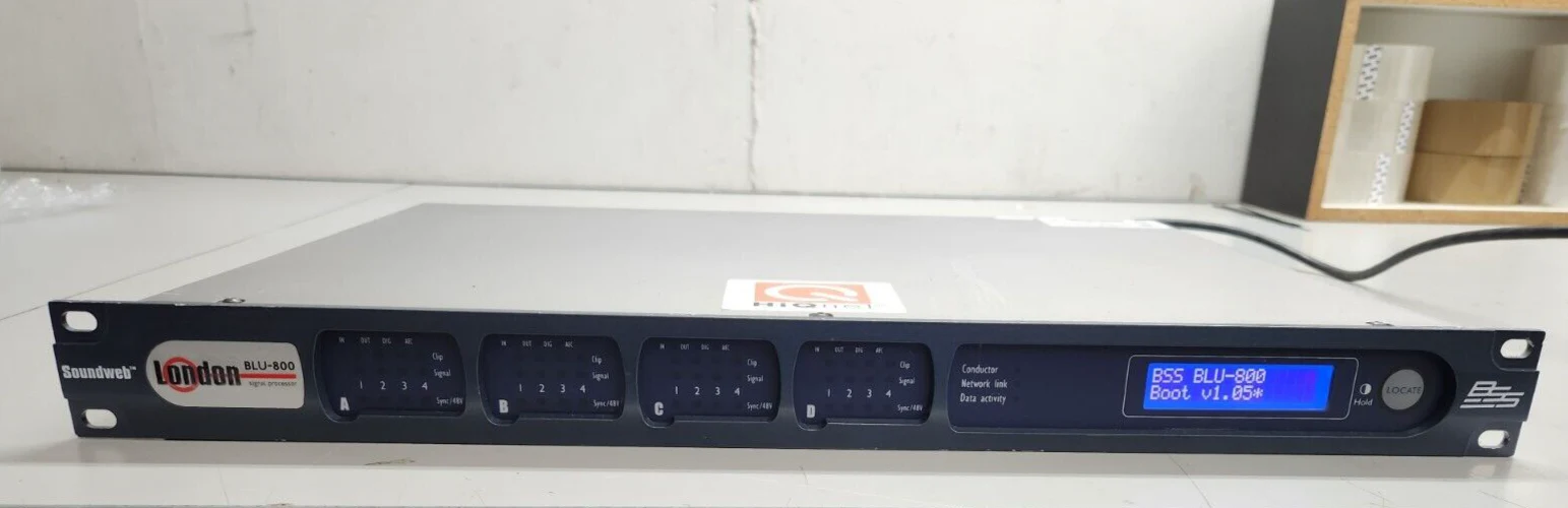 BSS Soundweb London Audio BLU 800 Signal Processor w/ BLU link / CobraNet - Image 4