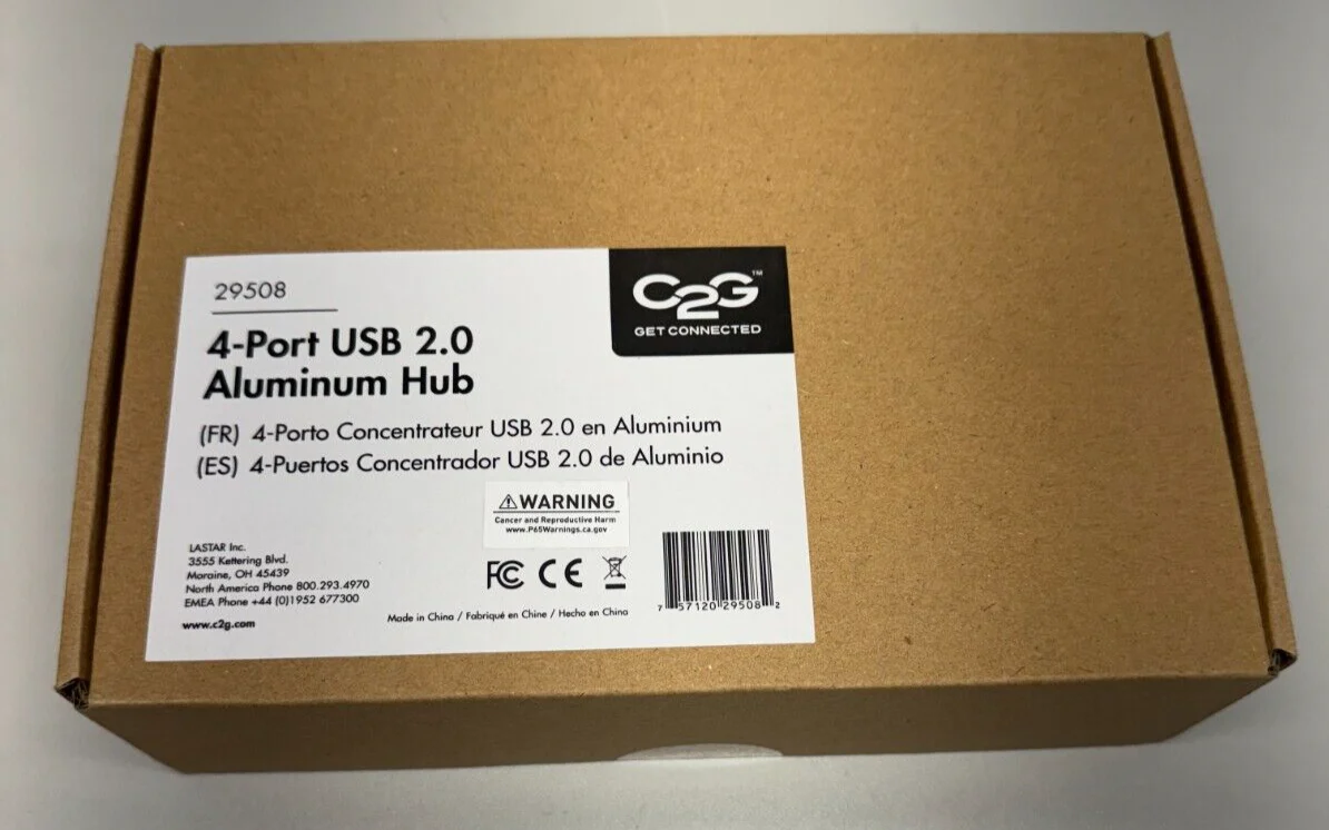 C2G 29508 4-Port USB 2.0 Aluminum Hub LOT OF 3 - Image 3