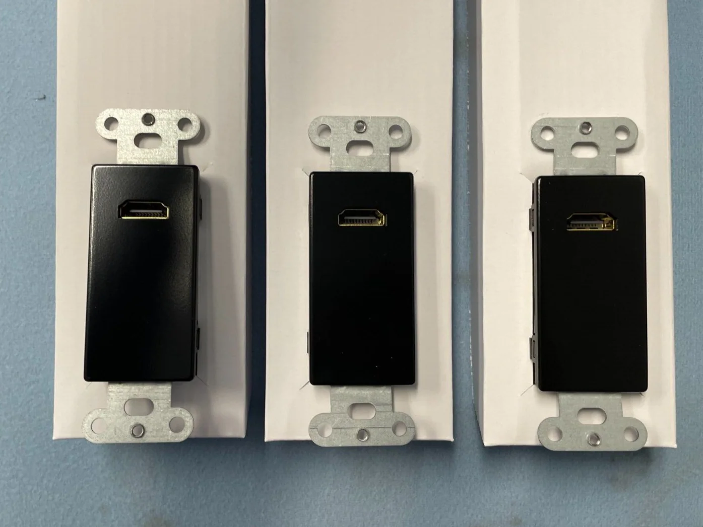 C2G 41042 HDMI Decora Passthrough Wall Plate Aluminum New in Box STP Lot of 3 - Image 3