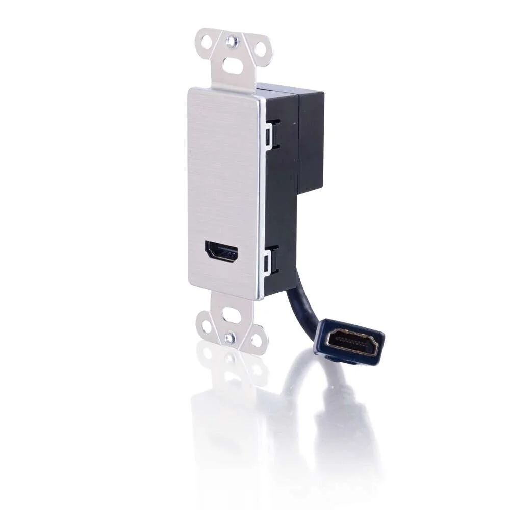 C2G 41042 HDMI Pass Through Wall Plate - Aluminum - Image 3