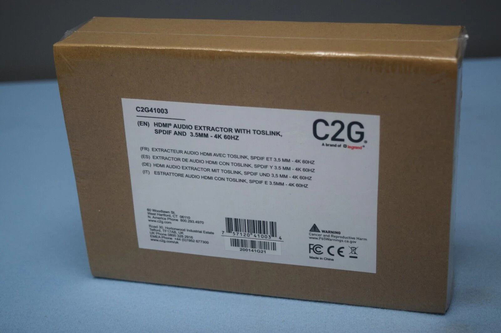 C2G HDMI Audio Extractor W/ TOSLINK/SPDIF/3.5mm - 4K 60HZ C2G41003 - Image 2