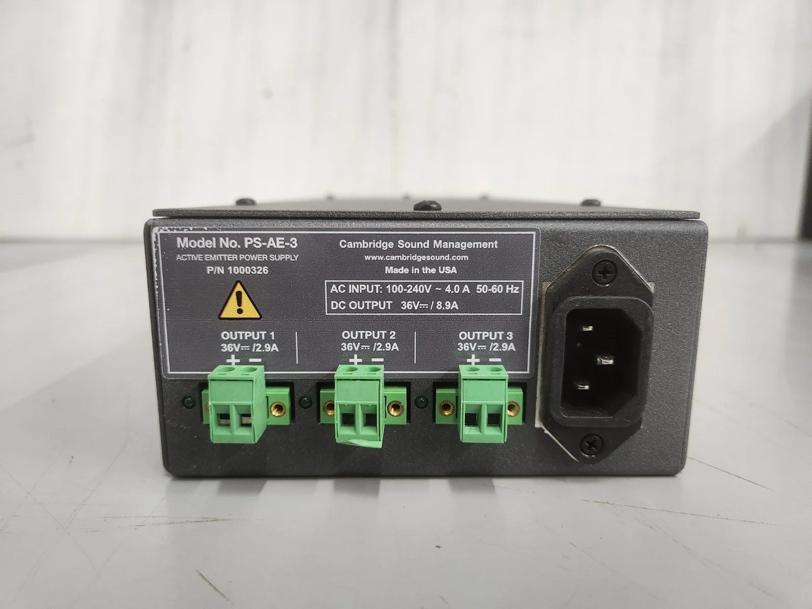 Cambridge Sound Management PS-AE-3 Active Emitter Power Supply New - Image 3