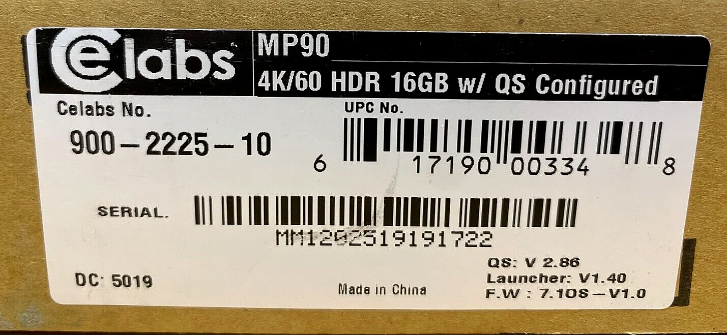 CE Labs 4K Pro MP90R Commercial Grade IPTV Media Player (P/N: 900-2225-10) - Image 2