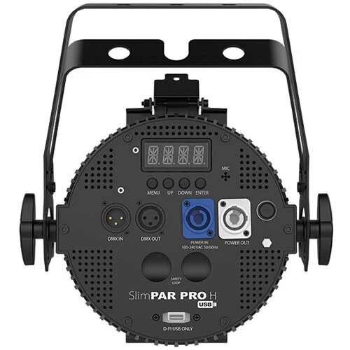 CHAUVET DJ SlimPAR Pro H USB Low-Profile RGBAW+UV LED PAR (Black) - Image 2
