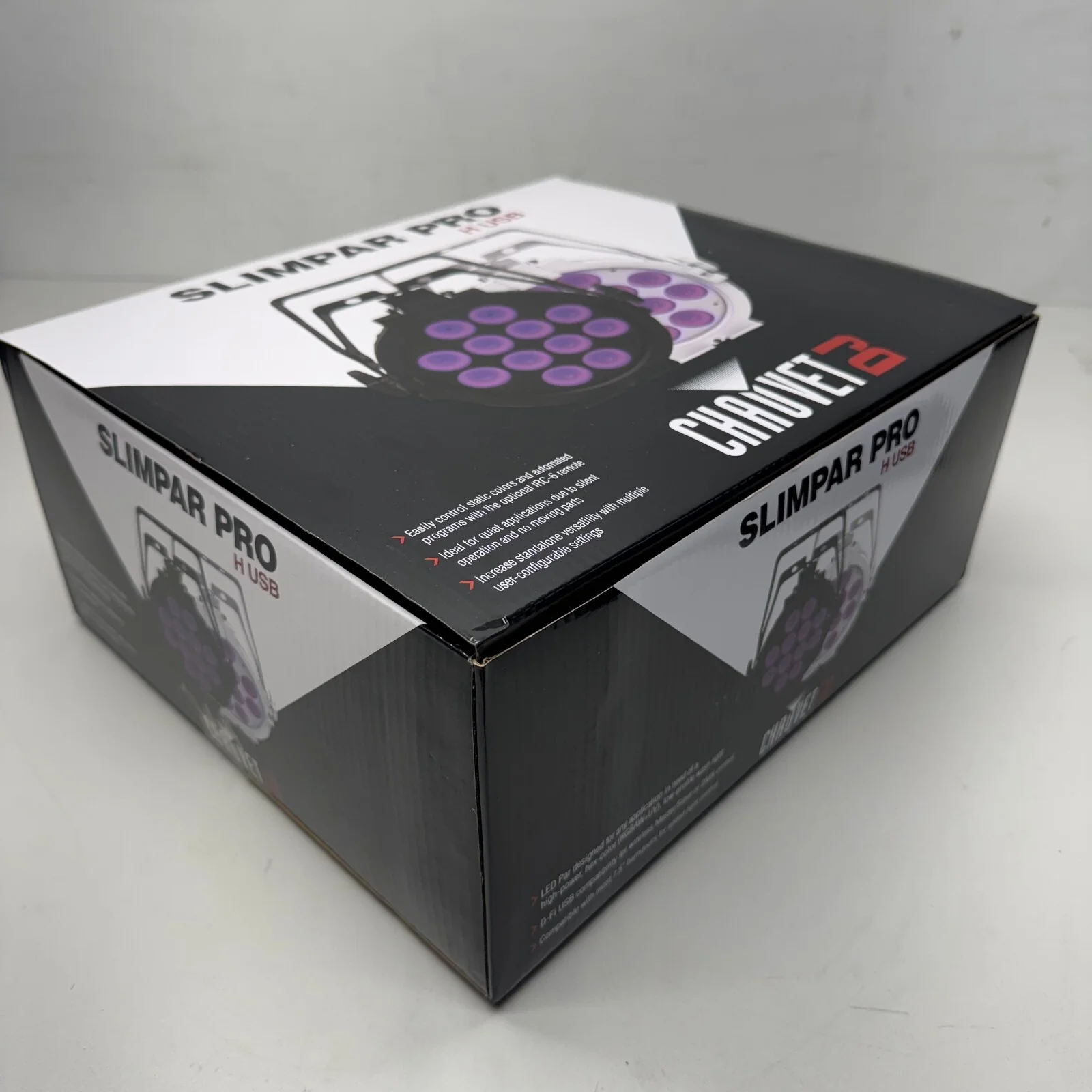 CHAUVET DJ SlimPAR Pro H USB Low-Profile RGBAW+UV LED PAR (Black) - Image 3