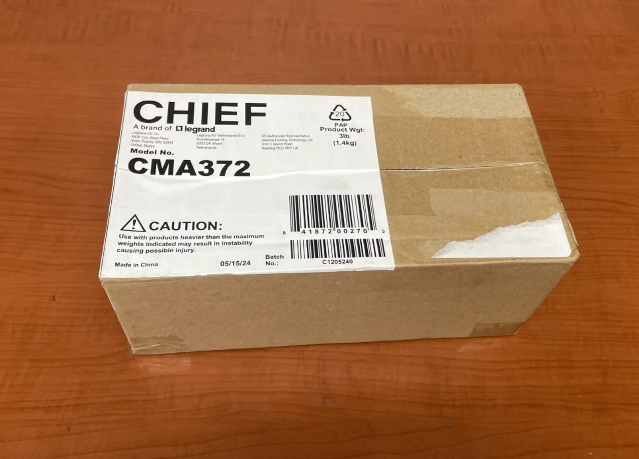 Chief CMA372 Offset Unistrut Adapter