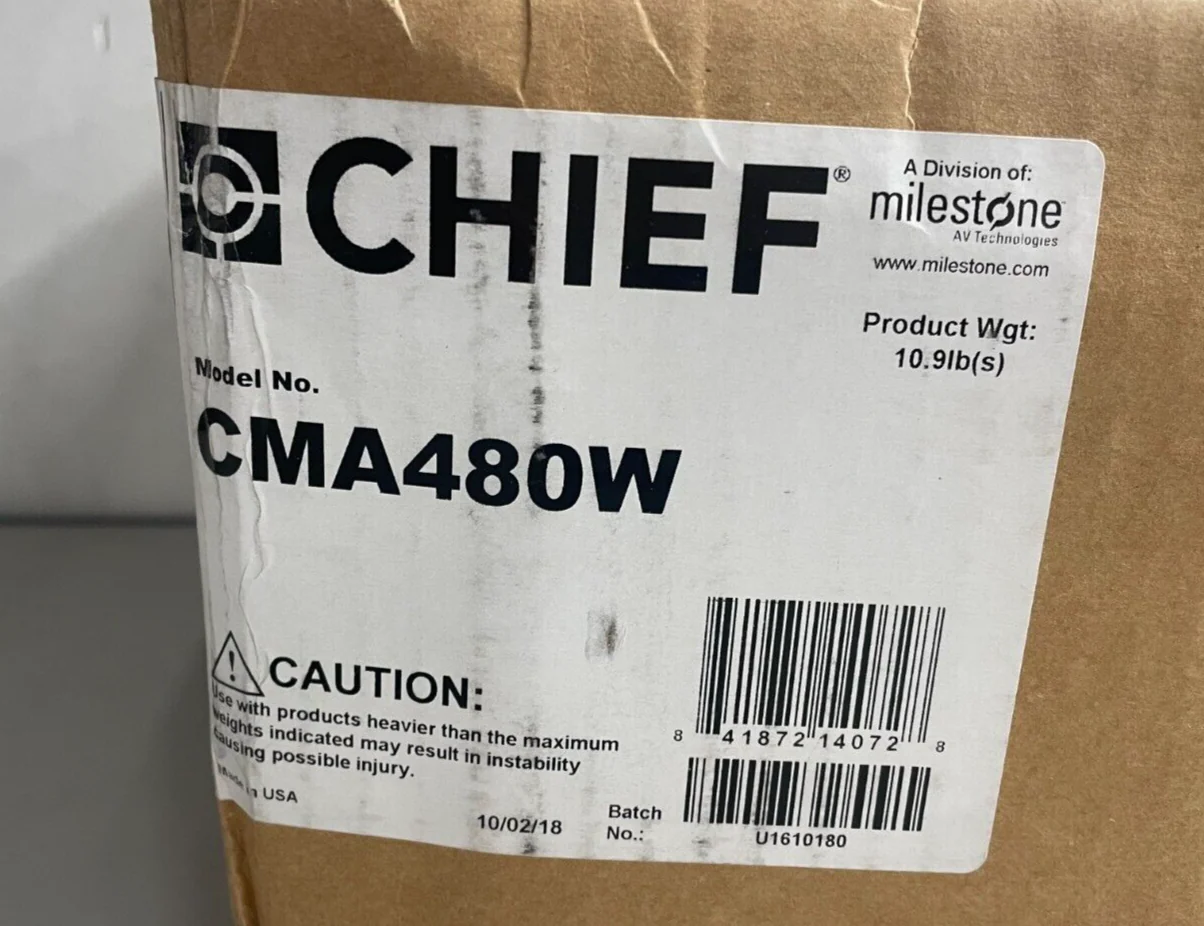Chief CMA480W Flush Ceiling Storage Shelf Column - White - Image 2