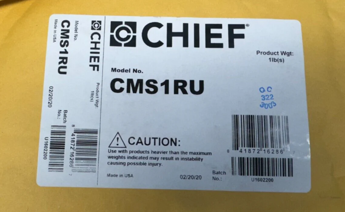 Chief CMS1RU Rack Adapter for the CMS492 Shelf (Silver) LOT OF 5 - Image 2