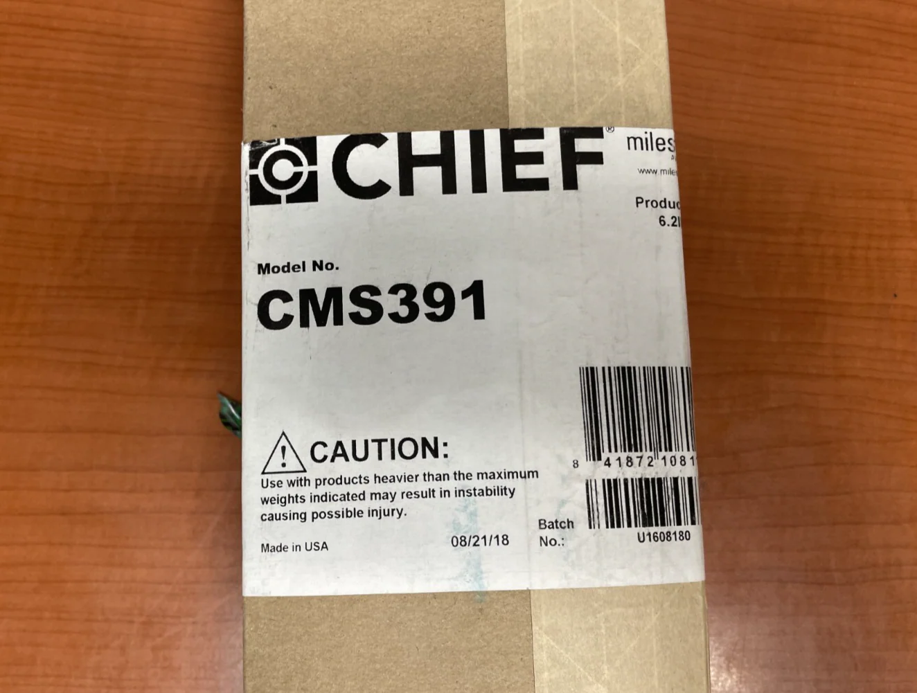 Chief CMS391 24″ (609 mm) Dual Joist Ceiling Mount - Image 2