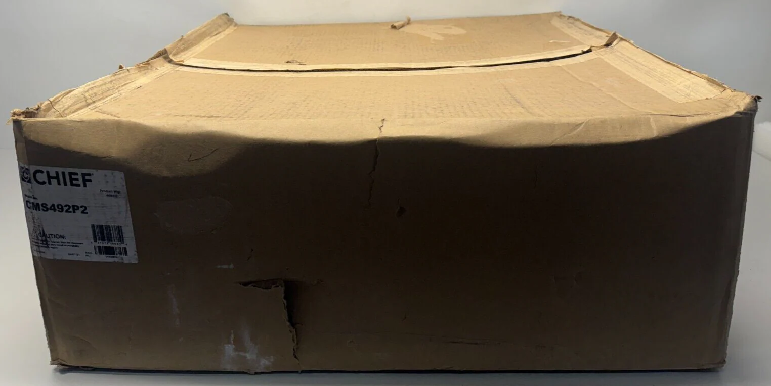 Chief CMS492P2 Plenum-Rated Storage Box with 2-Gang Filter & Surge (2x2', White) - Image 2