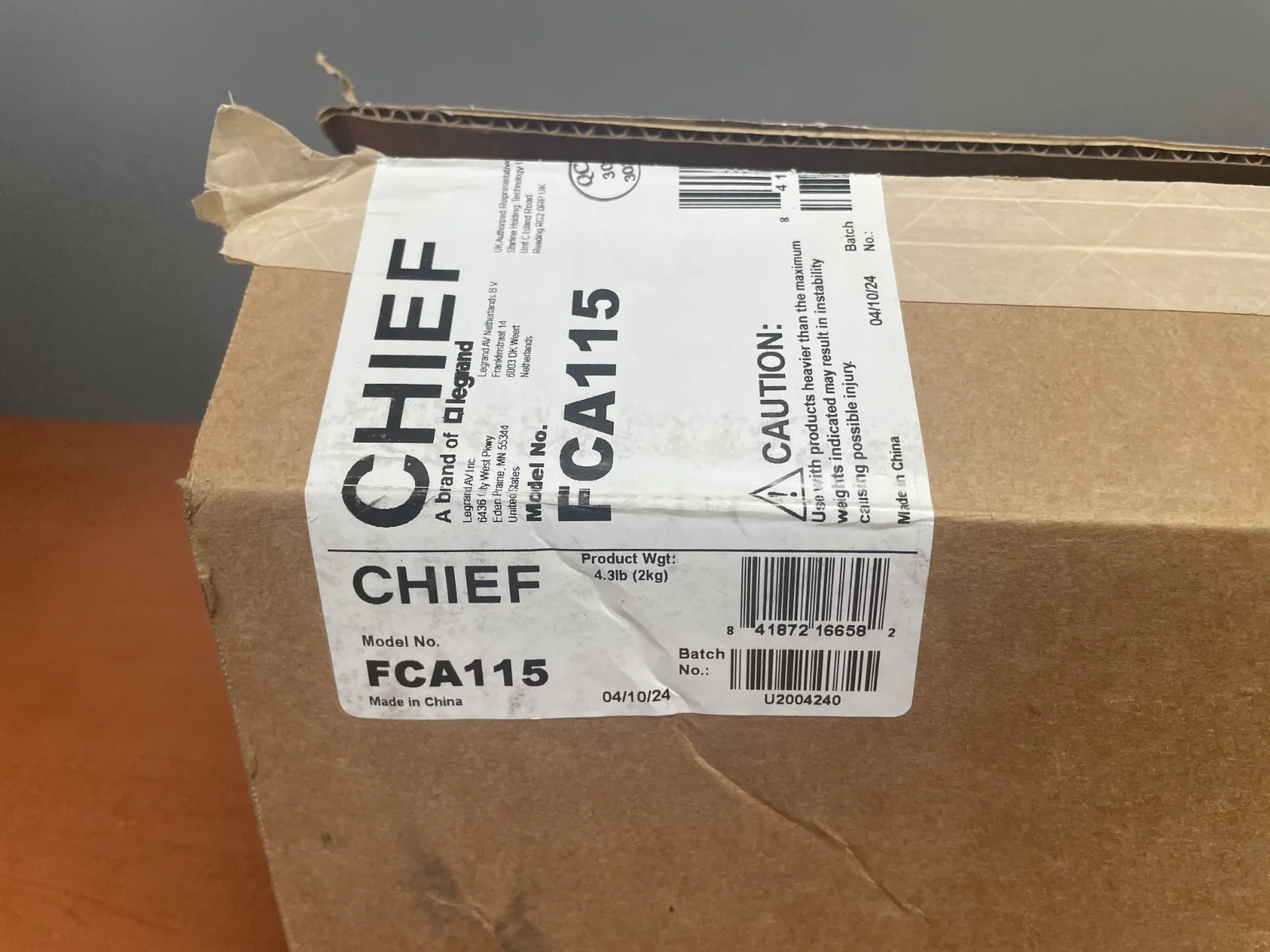 Chief FCA115 Fusion Wall Plate - Image 2