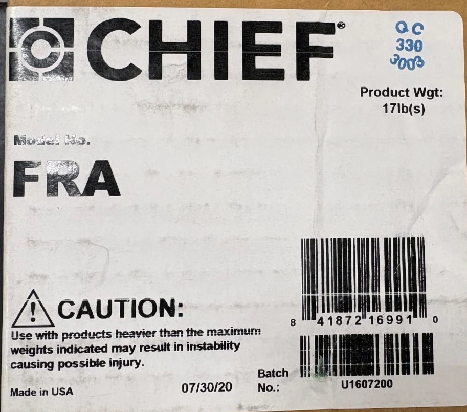 Chief FRA Freestyle Rotation Adapter for ConnexSys/Fusion Mounts