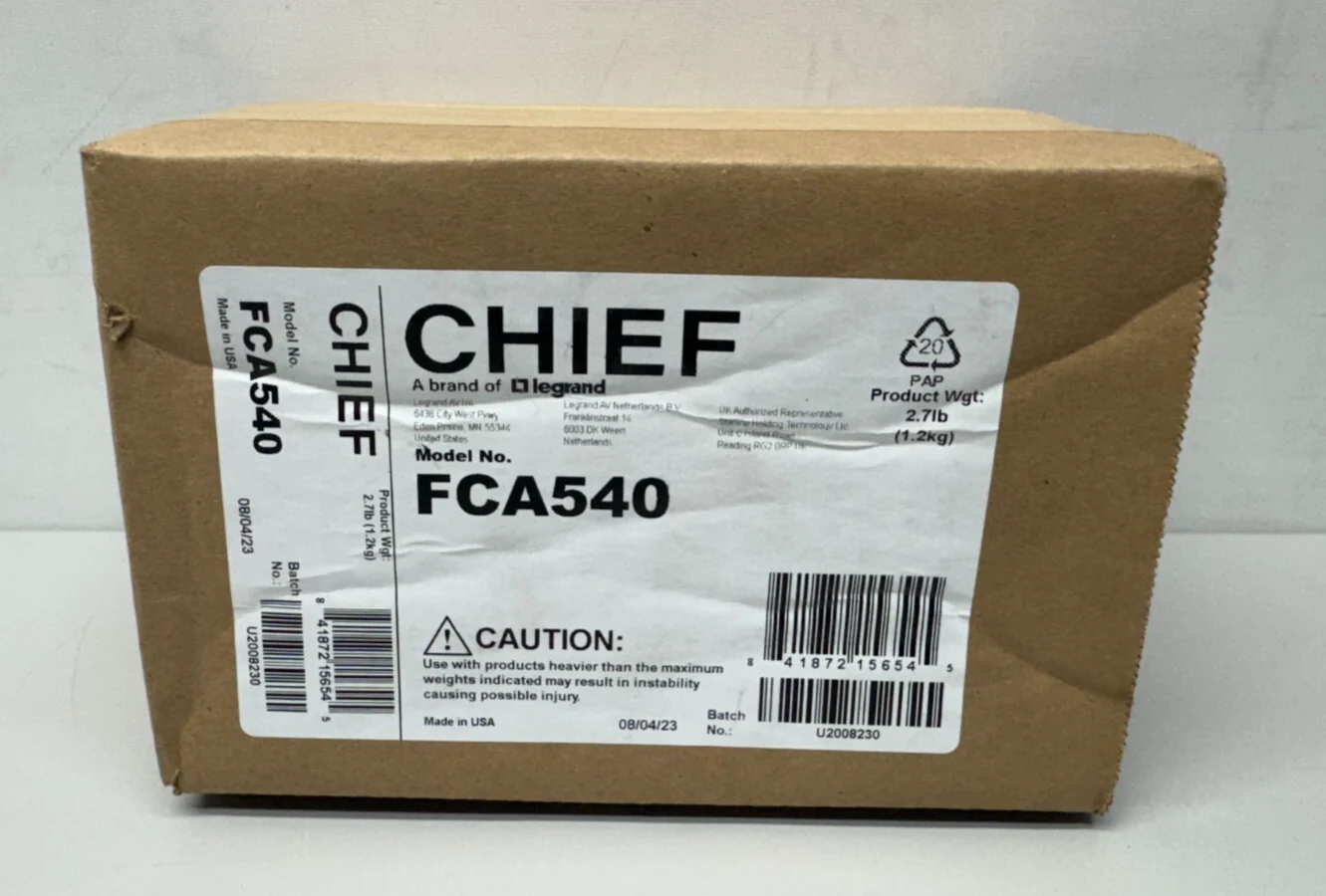 CHIEF Fusion / Legrand  FCA540  POWER OUTLET RECEPTACLE - Image 3