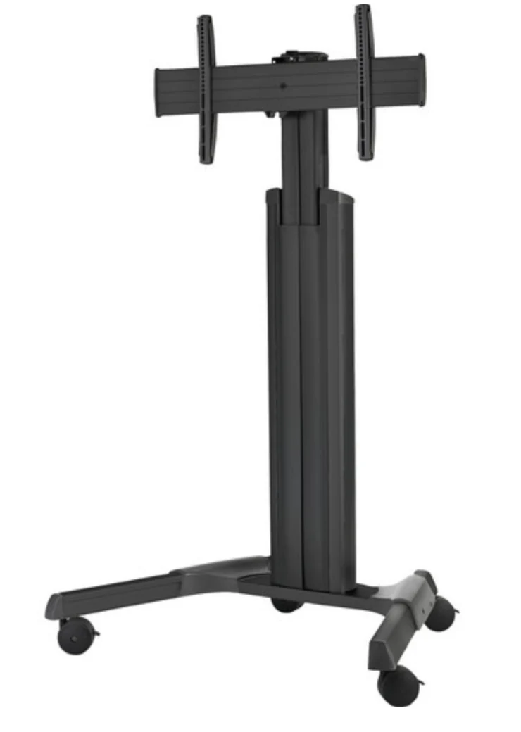 Chief LPAUB Series Large Fusion Manual Height Adjustable Mobile AV Cart (Black) - Image 2