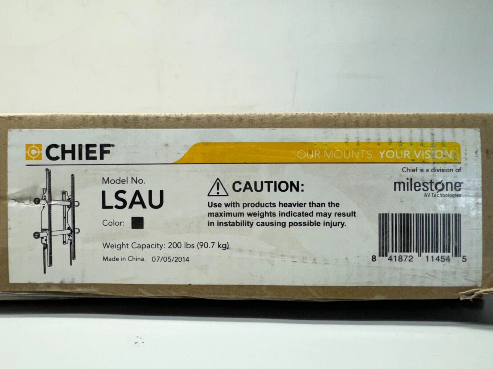 Chief LSAU Large FUSION Fixed Video Wall Mount (37-63") - Image 3