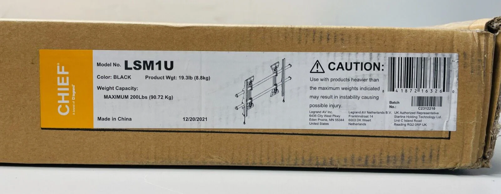 Chief LSM1U Fusion Series Fixed Wall Mount for 42 to 86" Displays - Image 2
