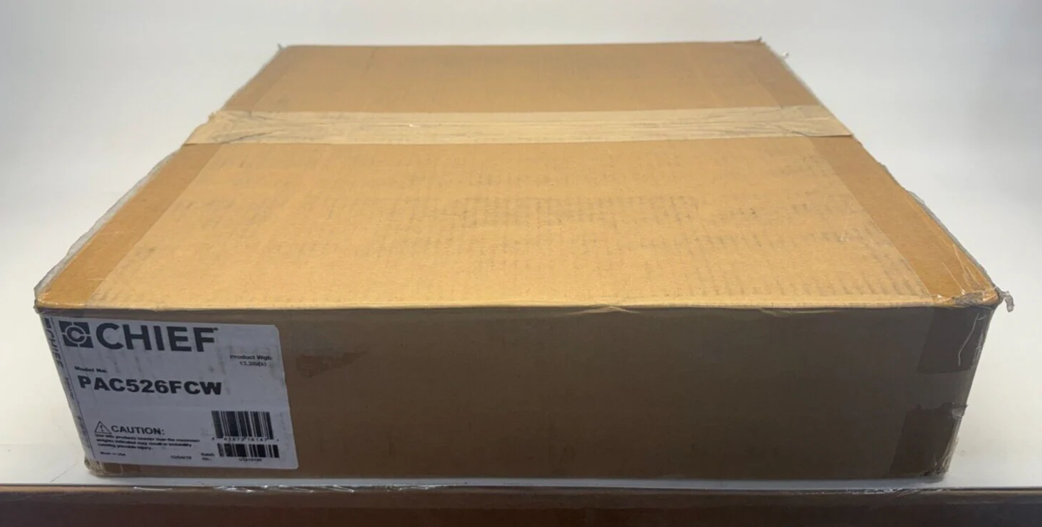 Chief PAC525FCW In-Wall Storage Box with Flange and Cover White - NOB