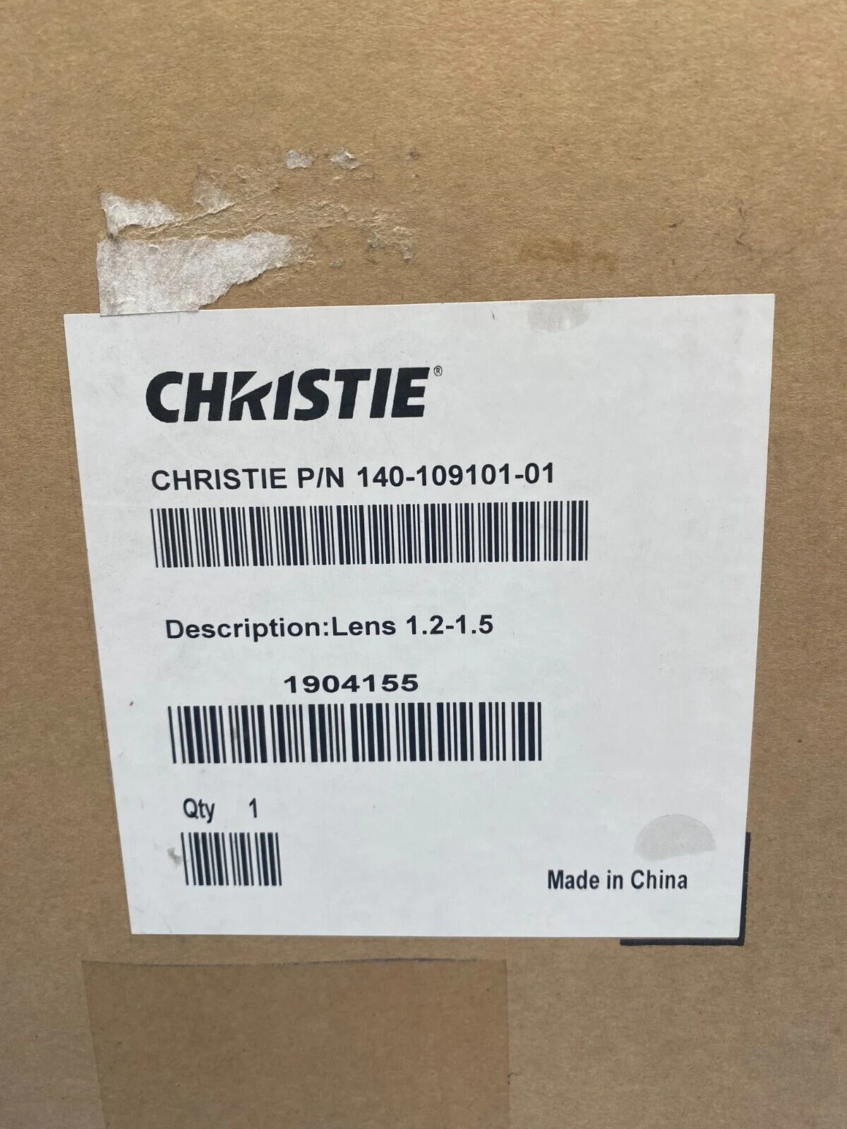 Christie 140-109101-01 1.2 to 1.5:1 OEM Short Zoom Lens - Image 2