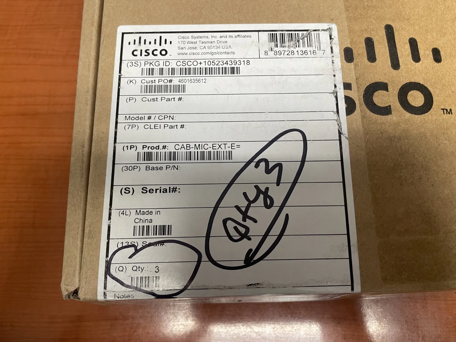 Cisco CAB-MIC-EXT-E Microphone Extension Cable 4 Pin with Euroblock LOT OF 3 - Image 2