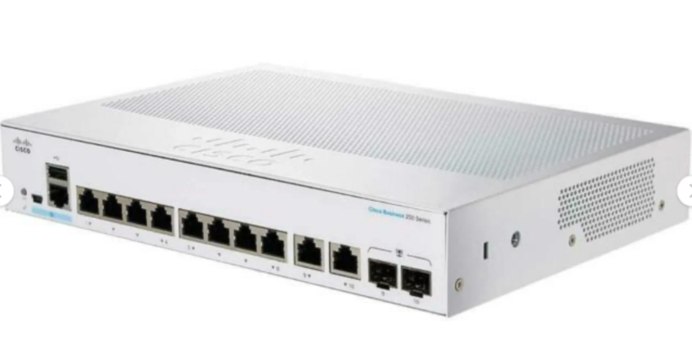 Cisco CBS350-8P-2G-NA 8-Port Gigabit PoE+ Compliant Managed Network Switch - Image 2