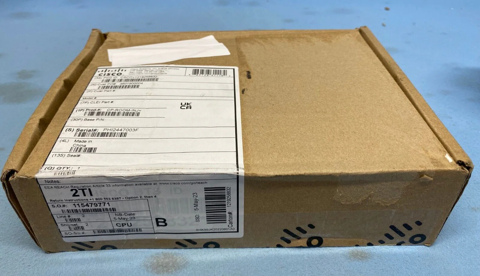 Cisco CP-ROOM-INJ= Webex Room Phone PoE Injector Spare - Image 2