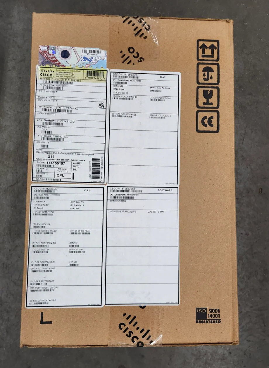 Cisco CS-KITPLPTZ4K-K9 Webex Room Kit Plus PTZ 4K  NEW - Image 2