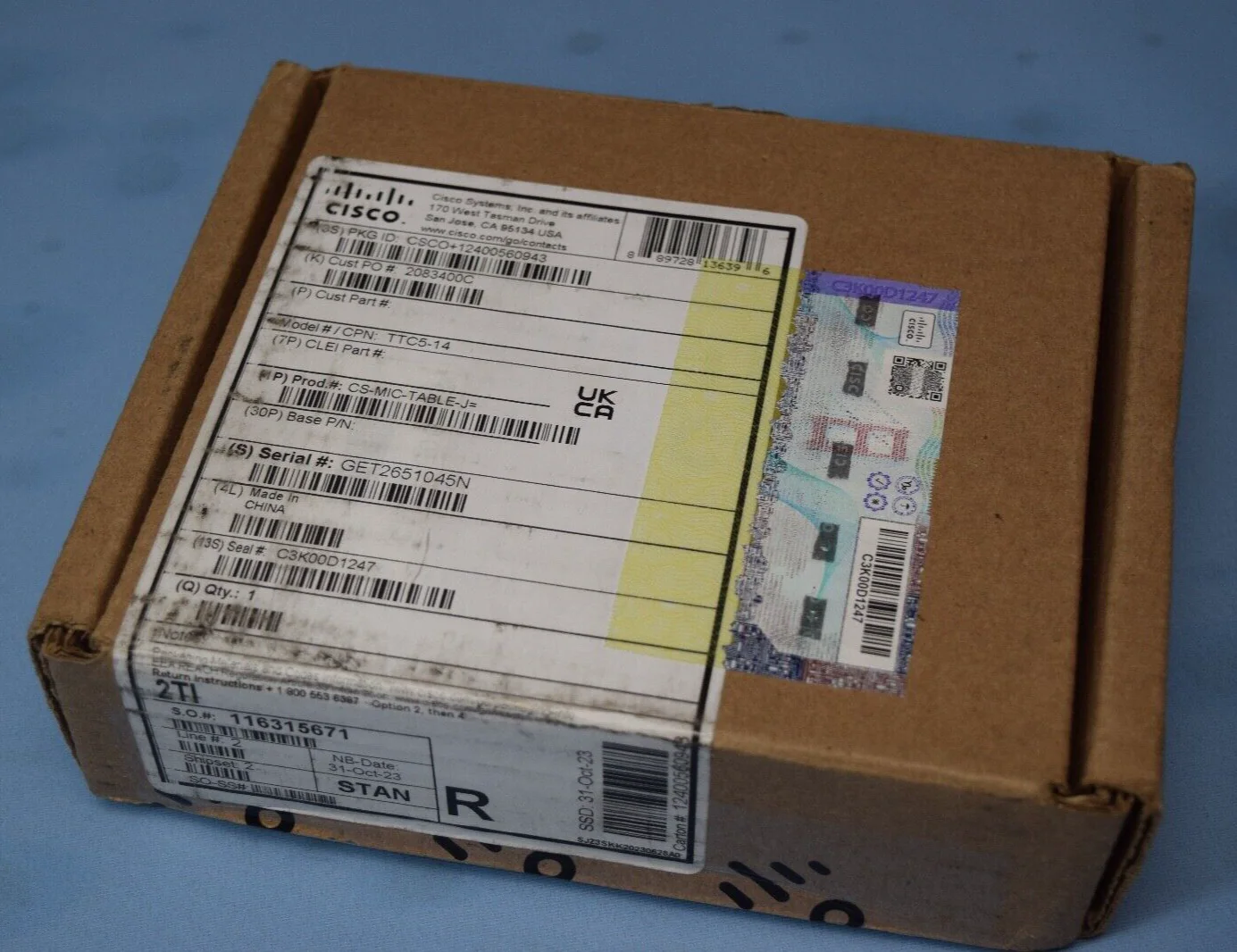 Cisco CS-MIC-TABLE-J Video Conference Table Microphone NEW / OPEN BOX - Image 2