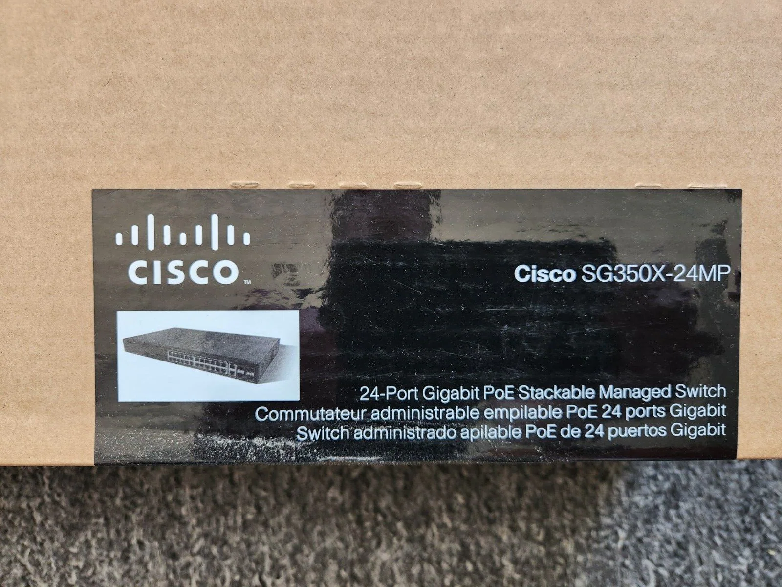 Cisco SG350X-24MP-K9 24-Port Gigabit PoE+ Stackable Managed Network Switch - Image 2