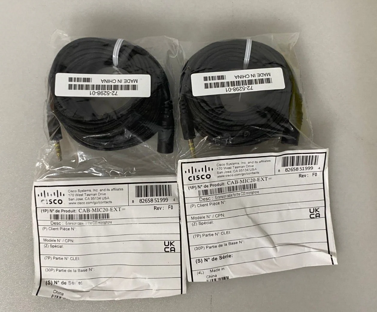 Cisco Standard Microphone Extension Cable CAB-MIC20-EXT (72-5298-01) - Image 2