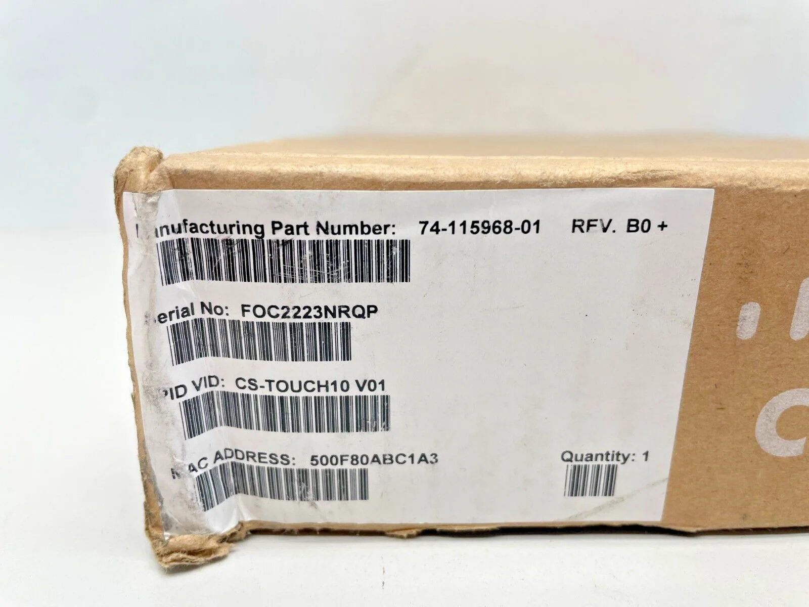 Cisco TelePresence Touch 10 Control Panel TTC5-09 (74-115968-01) - Image 2