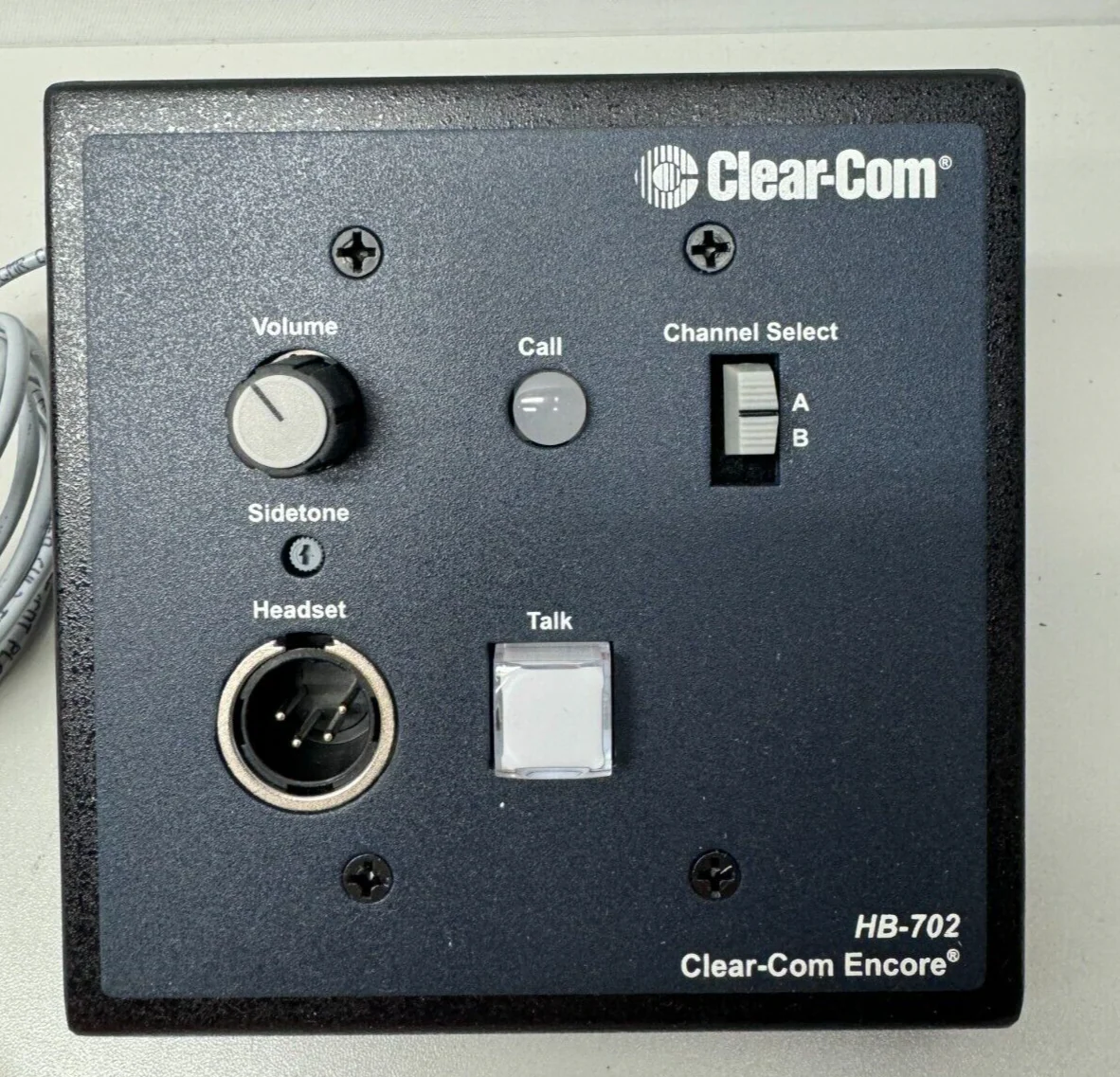 Clear-Com HB-702 Encore 2 Channel Switchable Headset Station Flush Mount, 2 Gang - Image 2