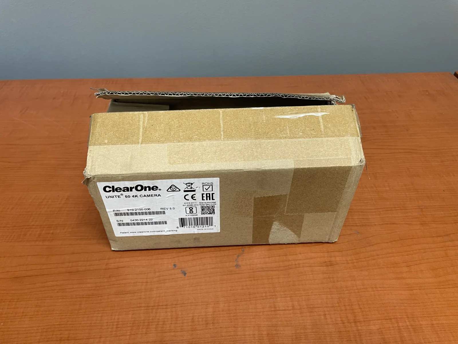 ClearOne Unite 50 4K USB Camera 910-2100-006 w/Usb 3.0 Cable, Remote