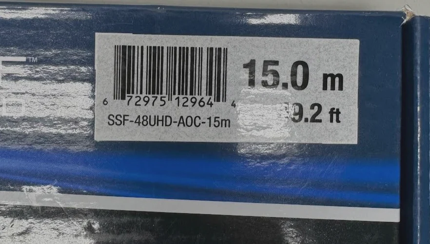 Cleerline SSF-48UHD-AOC SSF 8K/UHD 48Gbps Active Optical HDMI - 49.21 Feet (15m)