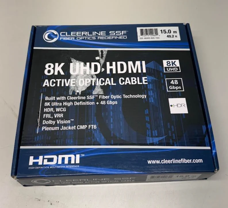 Cleerline SSF-48UHD-AOC SSF 8K/UHD 48Gbps Active Optical HDMI - 49.21 Feet (15m) - Image 2