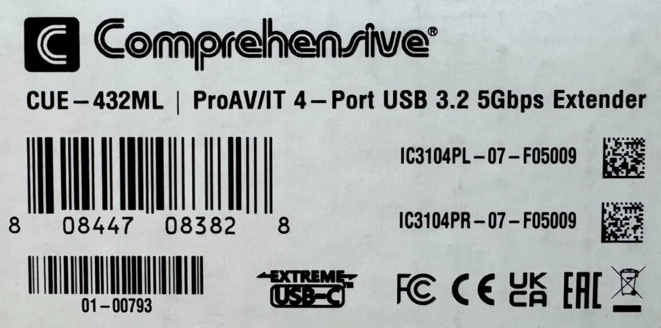 Comprehensive Connectivity CUE-432ML Pro AV/IT 4 Port USB 3.2 5Gbps 330' Extend - Image 3