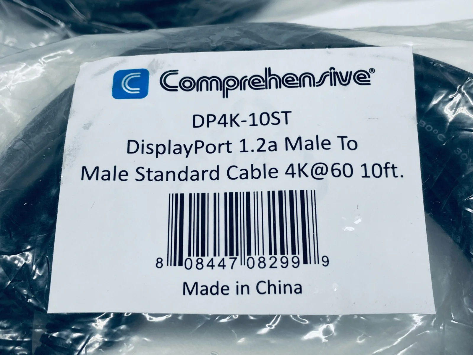 Comprehensive DP4K-10ST DisplayPort 1.2a Male to Male Cable 4K@60 10ft. LOT OF 3 - Image 2